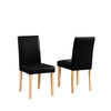 44 - 1901 - PU Faux Leather Dining Chairs - Set of 2