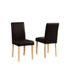 44 - 1901 - PU Faux Leather Dining Chairs - Set of 2