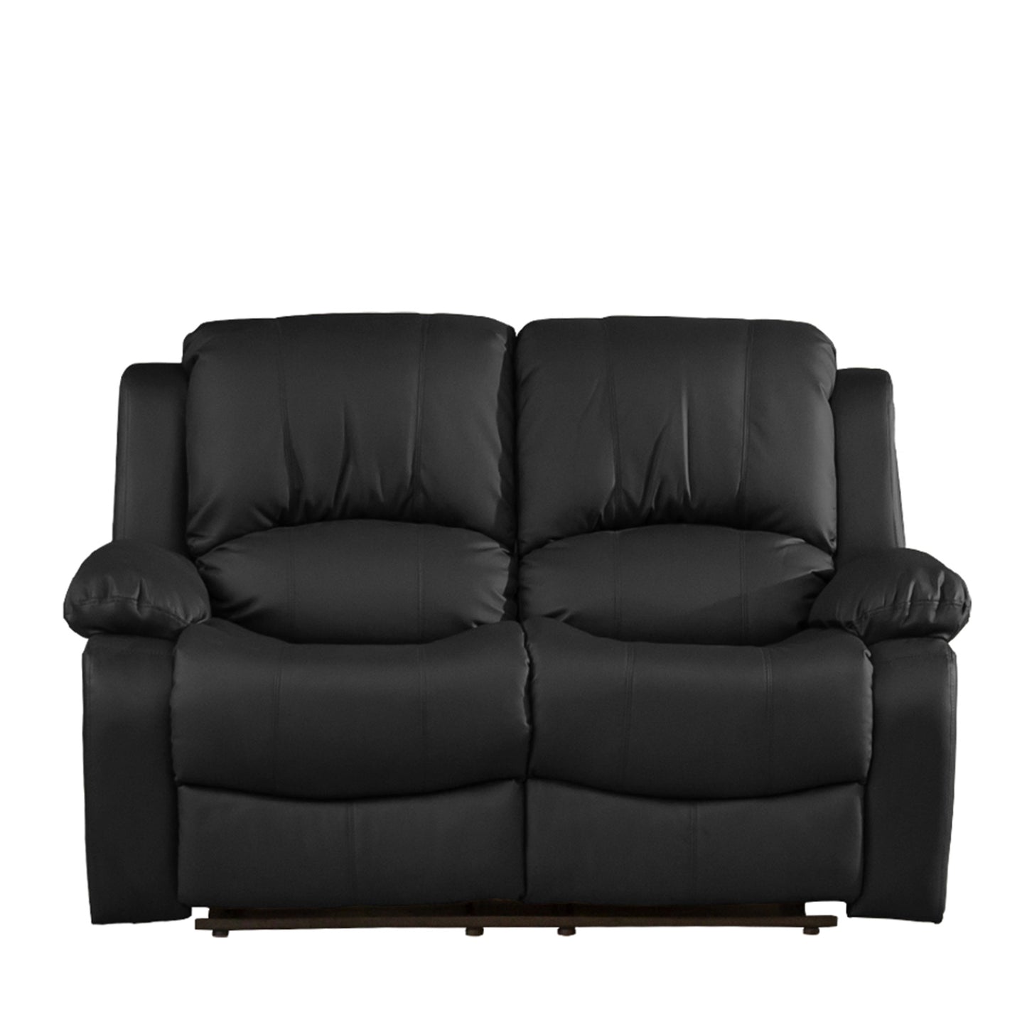 BB - 0089 - BL Leather 2 Seat Recliner Sofa