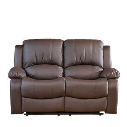 BB - 0089 - BL Leather 2 Seat Recliner Sofa