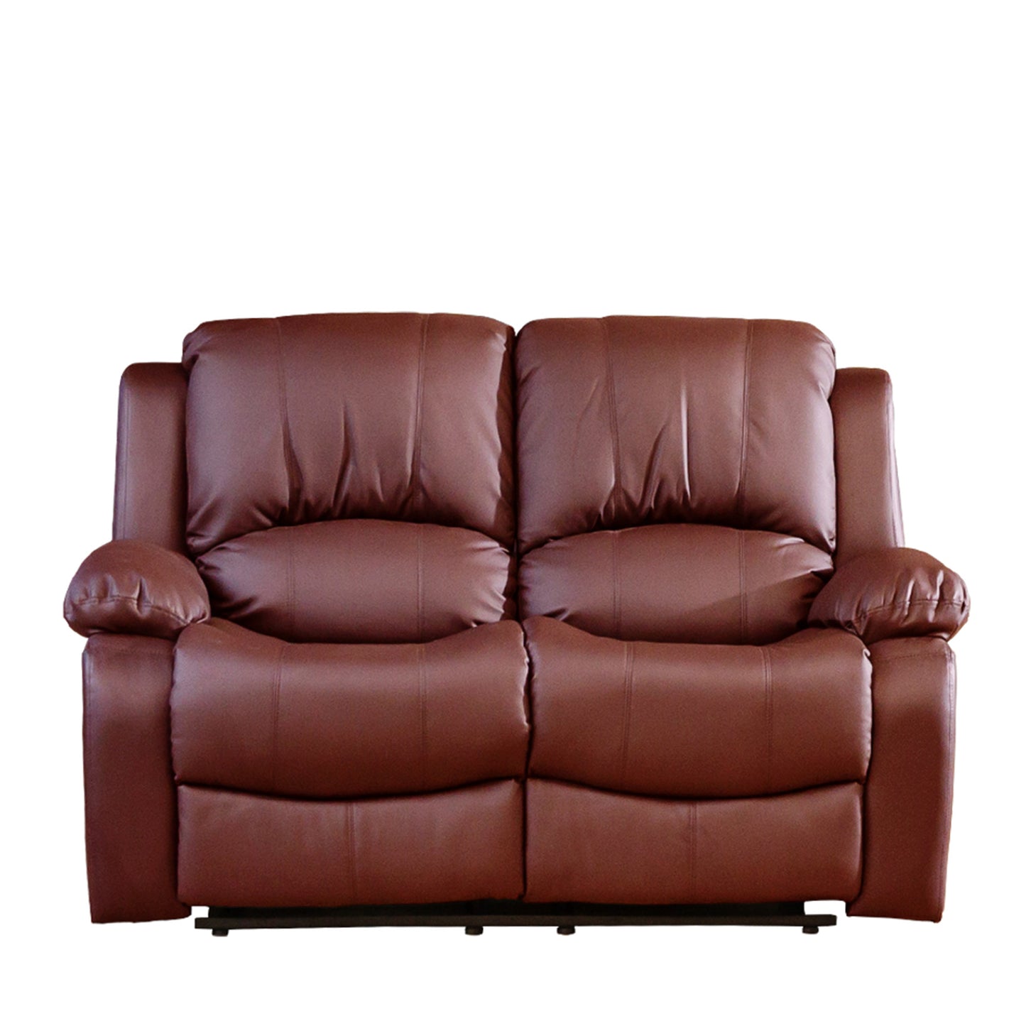 BB - 0089 - BL Leather 2 Seat Recliner Sofa