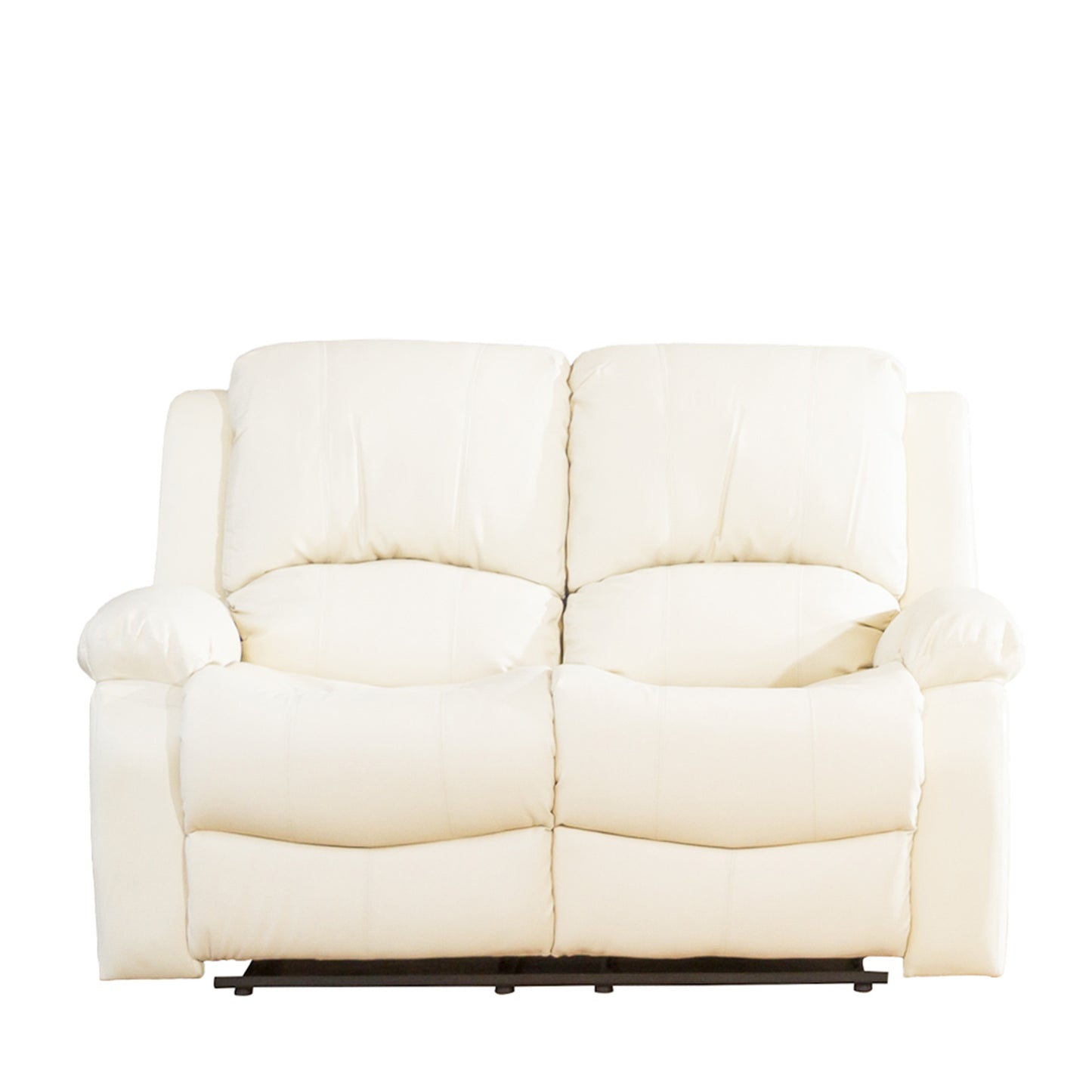 BB - 0089 - BL Leather 2 Seat Recliner Sofa