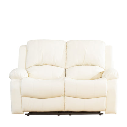 BB - 0089 - BL Leather 2 Seat Recliner Sofa