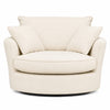 88 - 1106 - BL Leather Swivel Base Cuddle Chair