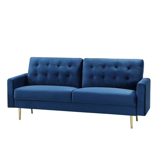 22 - 1132 - VF Velvet 3 Seat Sofa in a Box