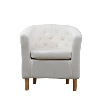 44 - 2057 Studded Light - VF Velvet Tub Chair