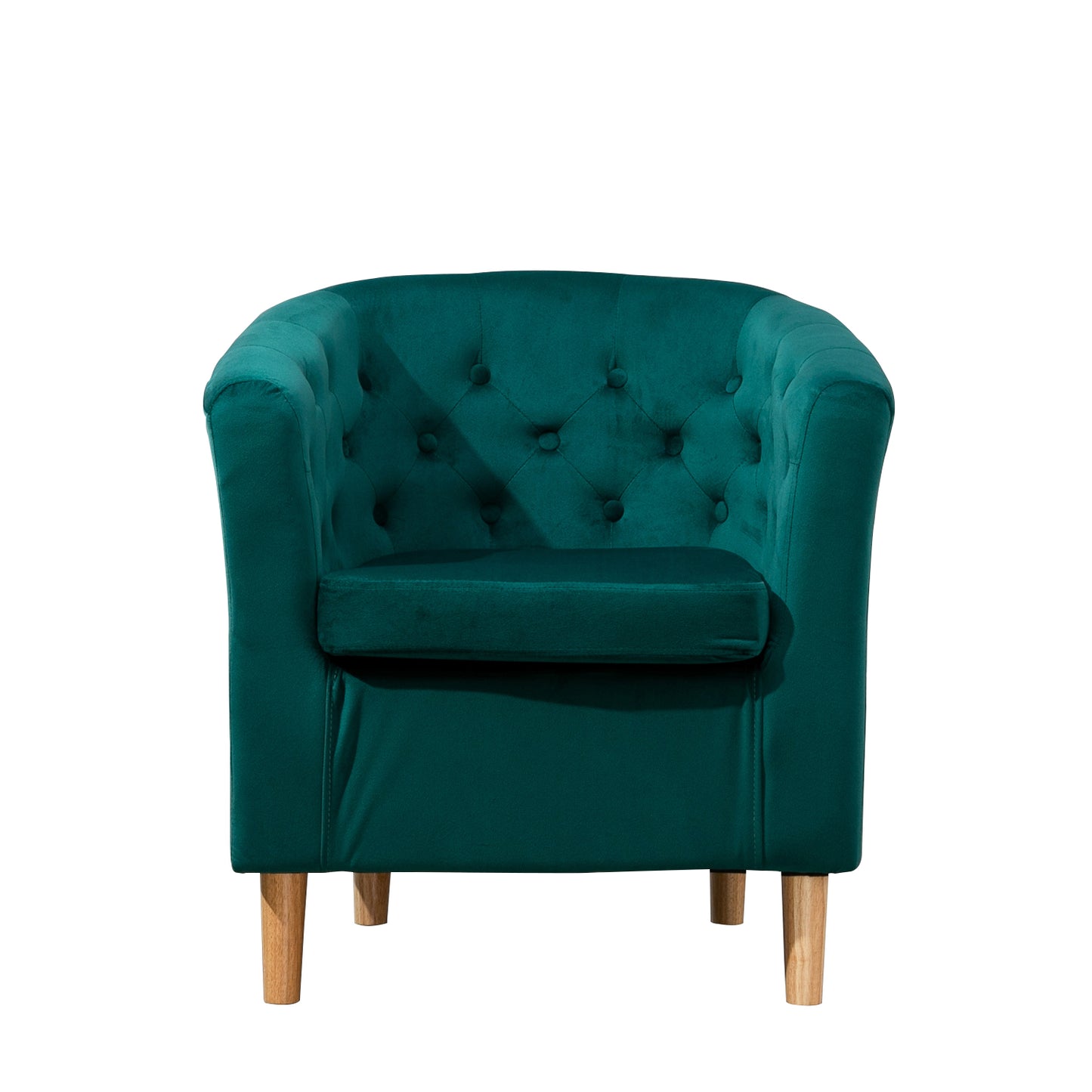 44 - 2057 Studded Light - VF Velvet Tub Chair