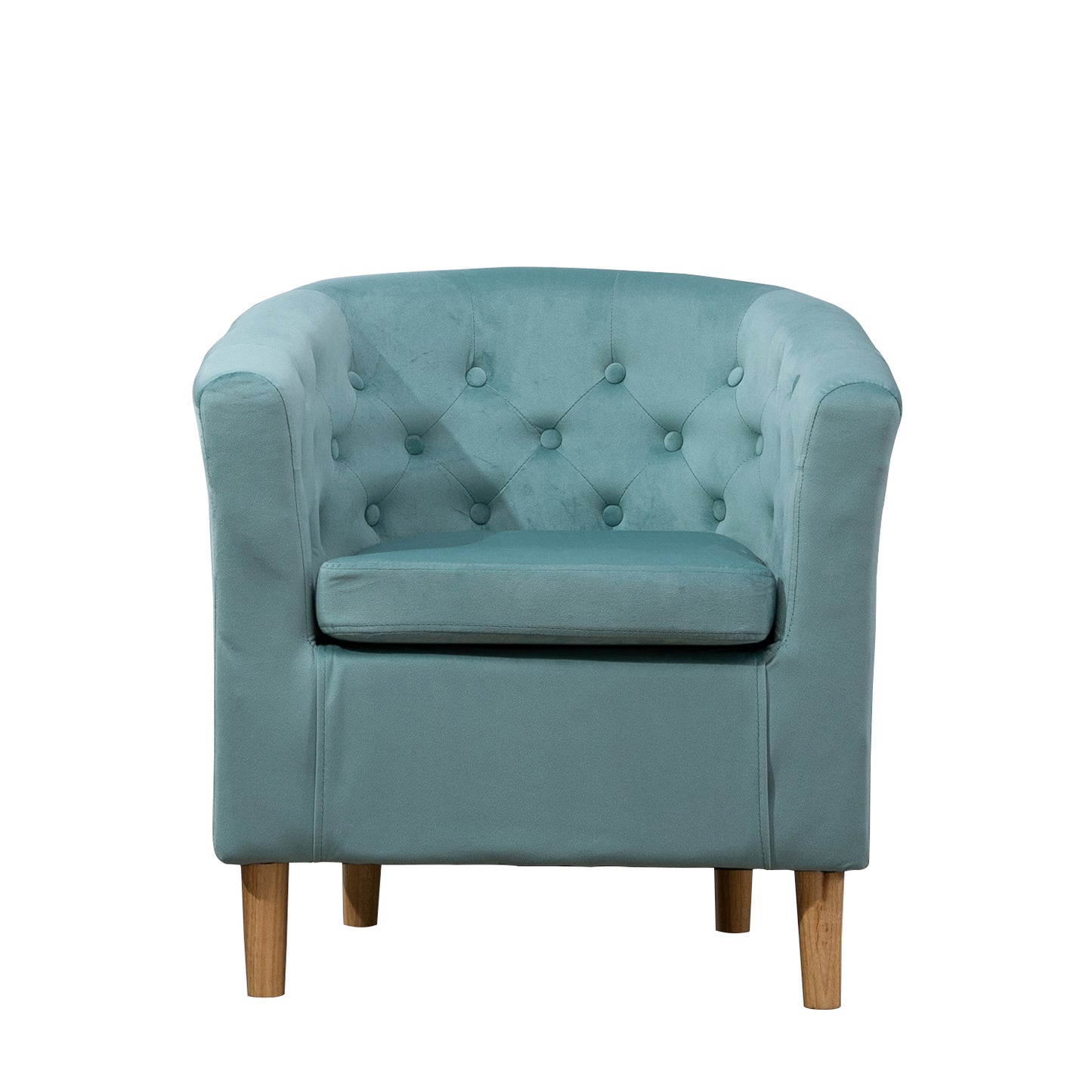 44 - 2057 Studded Light - VF Velvet Tub Chair