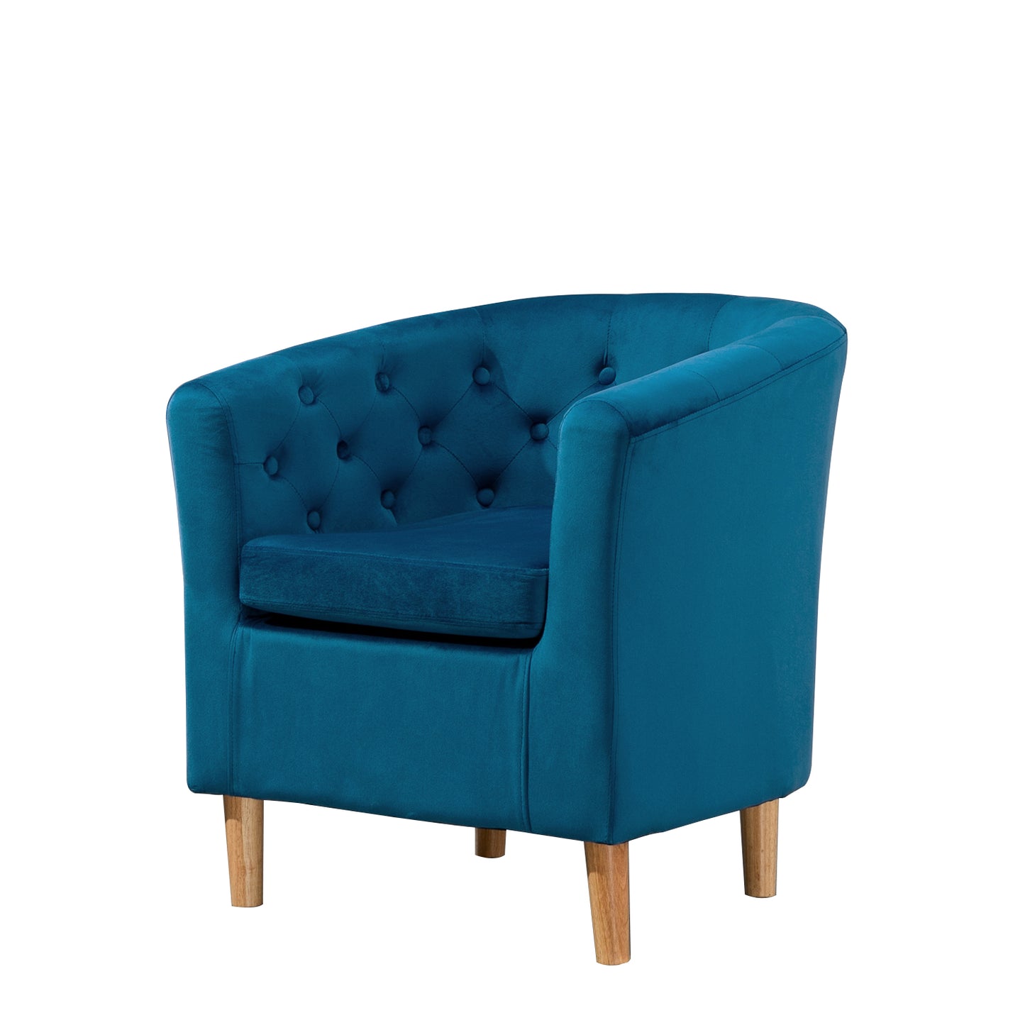 44 - 2057 Studded Light - VF Velvet Tub Chair