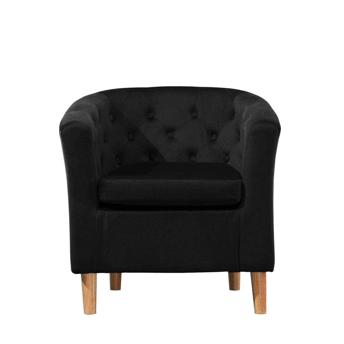 44 - 2057 Studded Light - VF Velvet Tub Chair