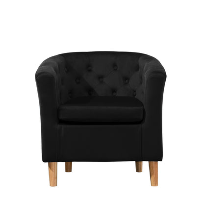 44 - 2057 Studded Light - VF Velvet Tub Chair