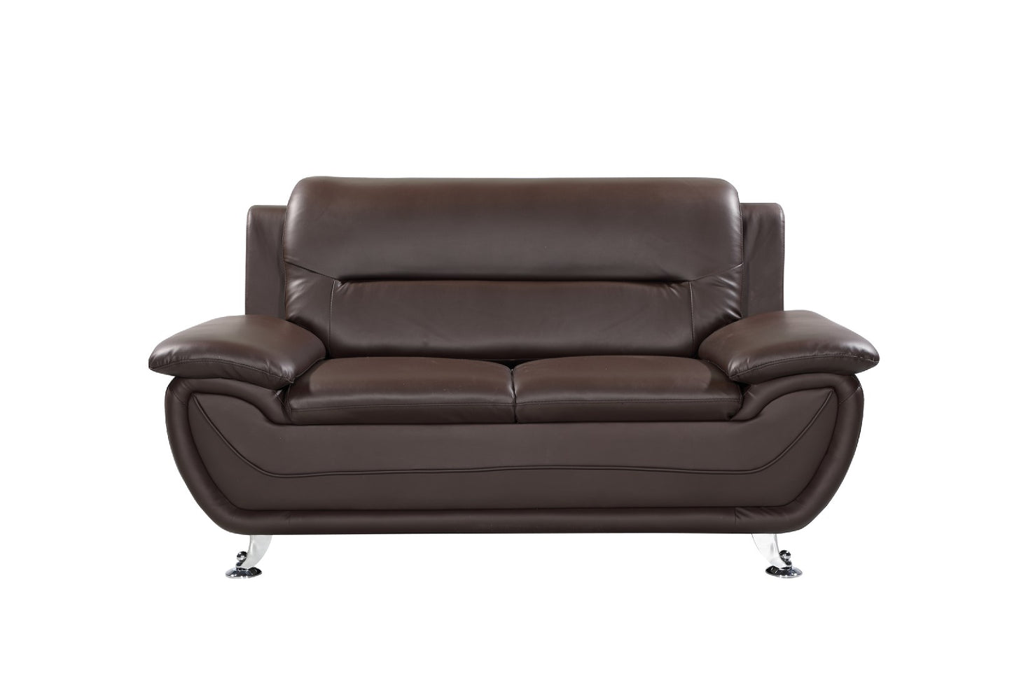 22 - 1089 - BL Leather 2 Seat Sofa