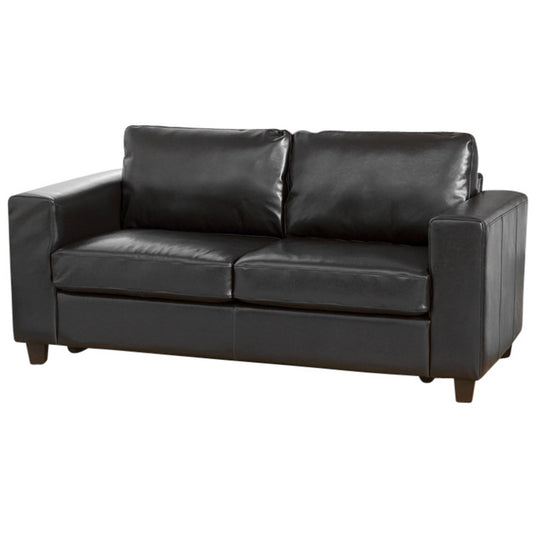 22 - 1096 - BB Leather 3 Seat Sofa