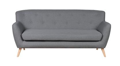 22 - 1327 Light - TF Fabric 3 Seat Sofa