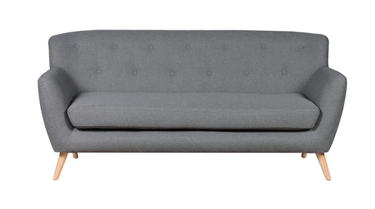22 - 1327 Light - TF Fabric 3 Seat Sofa