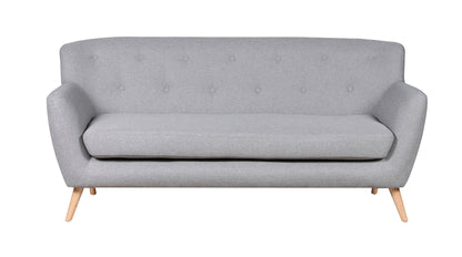 22 - 1327 Light - TF Fabric 3 Seat Sofa