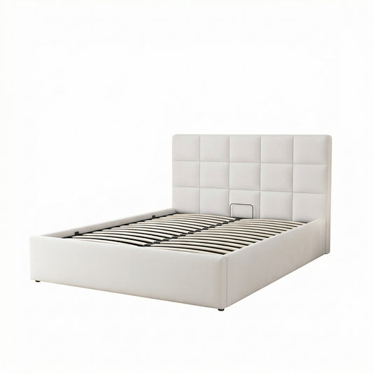 MM - 25004 - King Fabric Ottoman Bed Frame