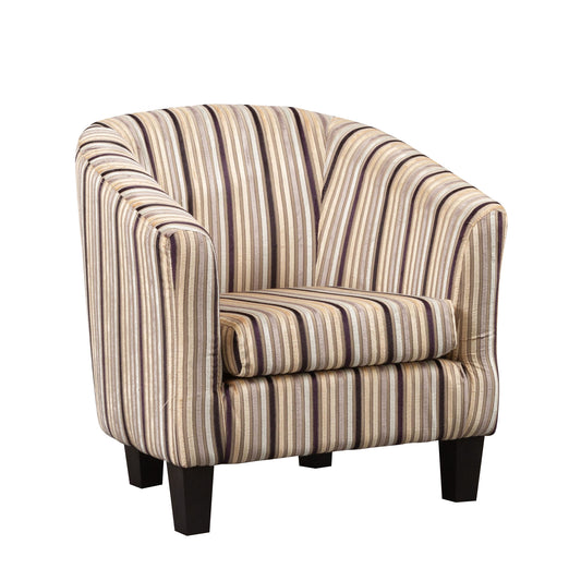 LL - 1974 - SF Striped Fabric Tub Chair