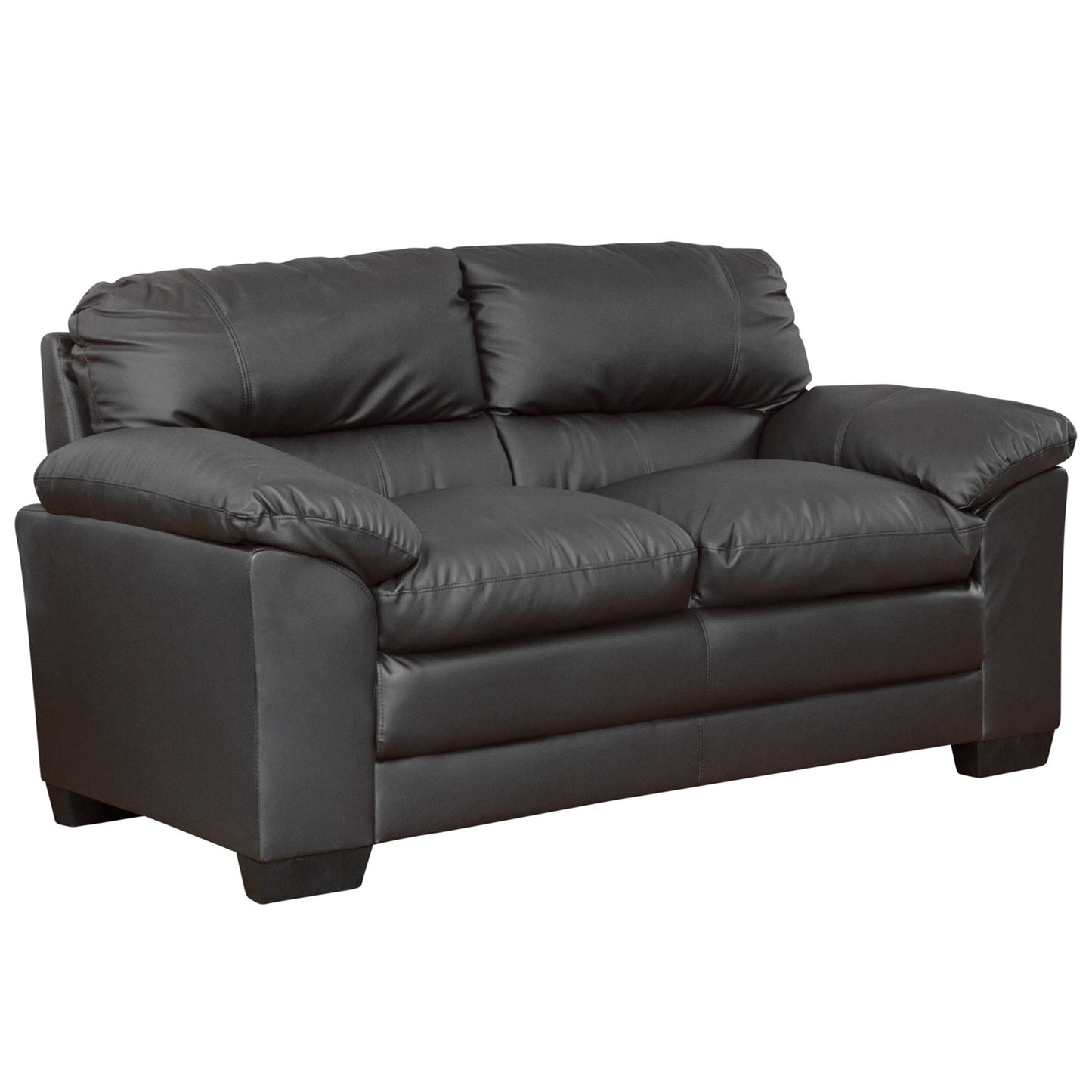 88 - 6071 - BL Leather 2 Seat Sofa