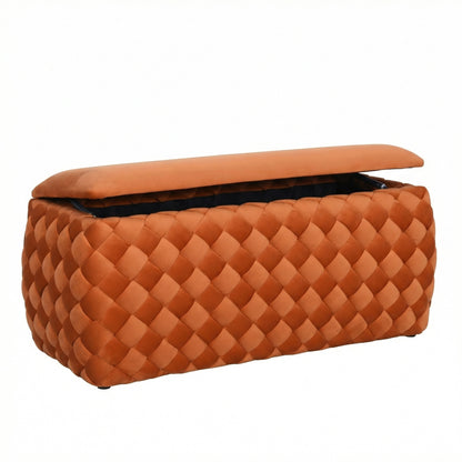 DF - 7003L - VF Large Velvet Storage Ottoman