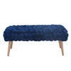 DF - 7018 - VF Velveteen Fabric Large Storage Ottoman