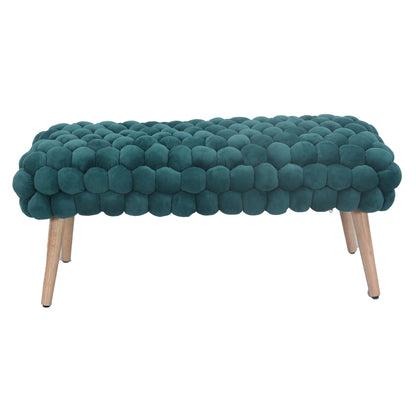 DF - 7018 - VF Velveteen Fabric Large Storage Ottoman