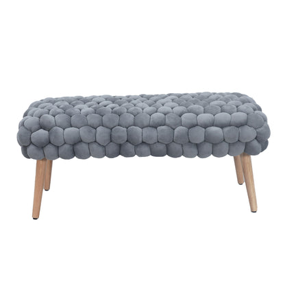 DF - 7018 - VF Velveteen Fabric Large Storage Ottoman