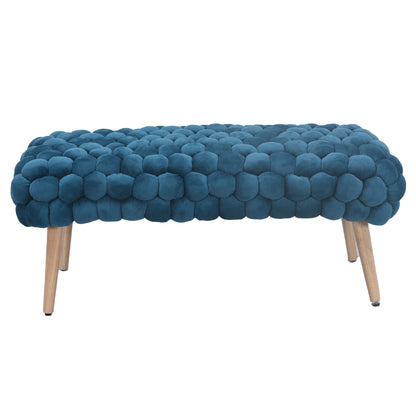 DF - 7018 - VF Velveteen Fabric Large Storage Ottoman