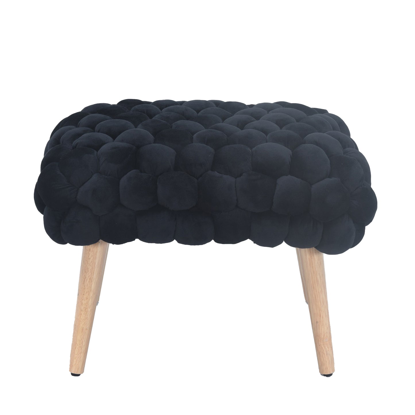 DF - 7019 - VF Velveteen Fabric Small Storage Ottoman