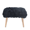 DF - 7019 - VF Velveteen Fabric Small Storage Ottoman