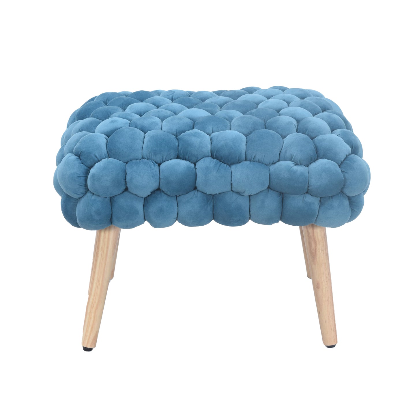 DF - 7019 - VF Velveteen Fabric Small Storage Ottoman