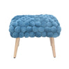 DF - 7019 - VF Velveteen Fabric Small Storage Ottoman