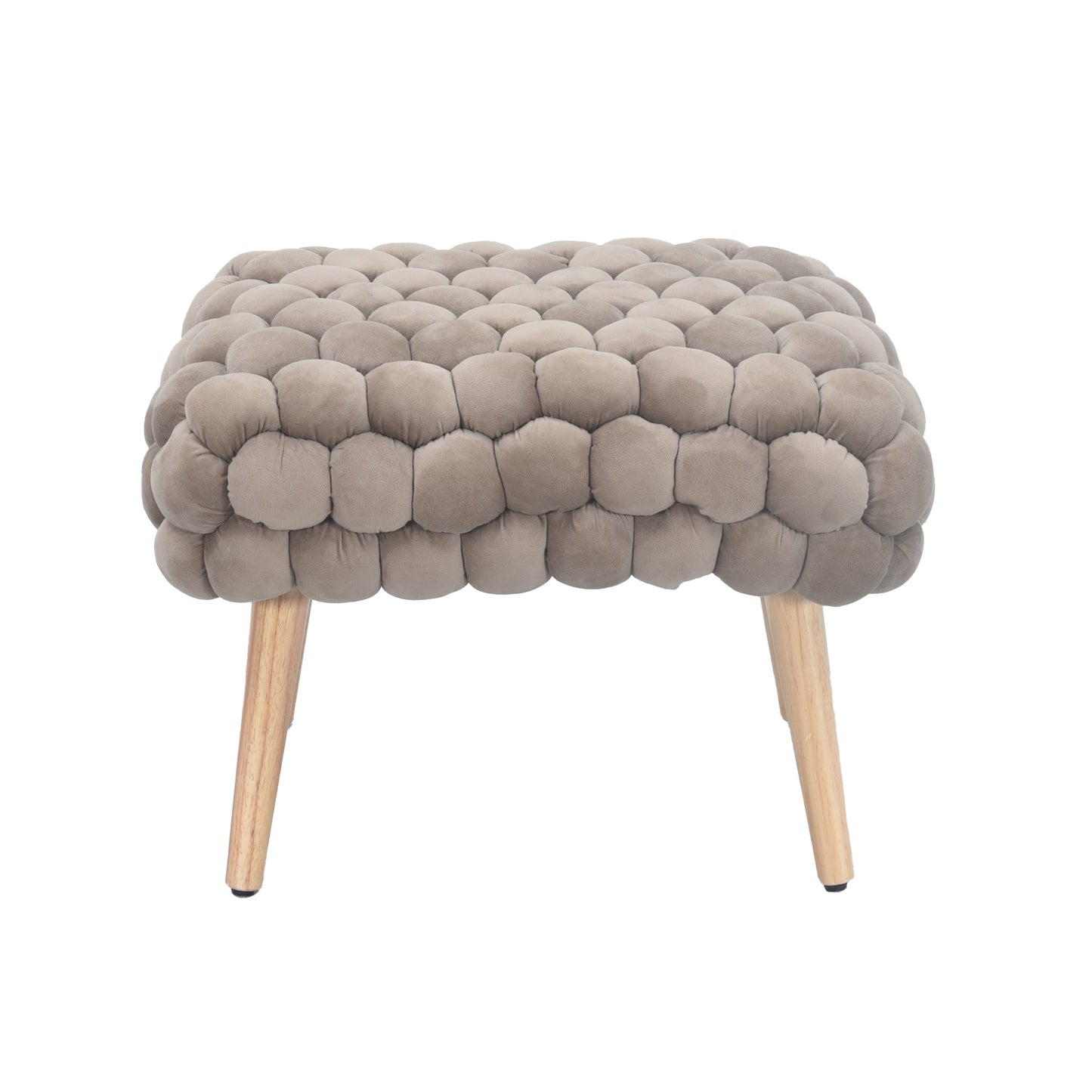 DF - 7019 - VF Velveteen Fabric Small Storage Ottoman