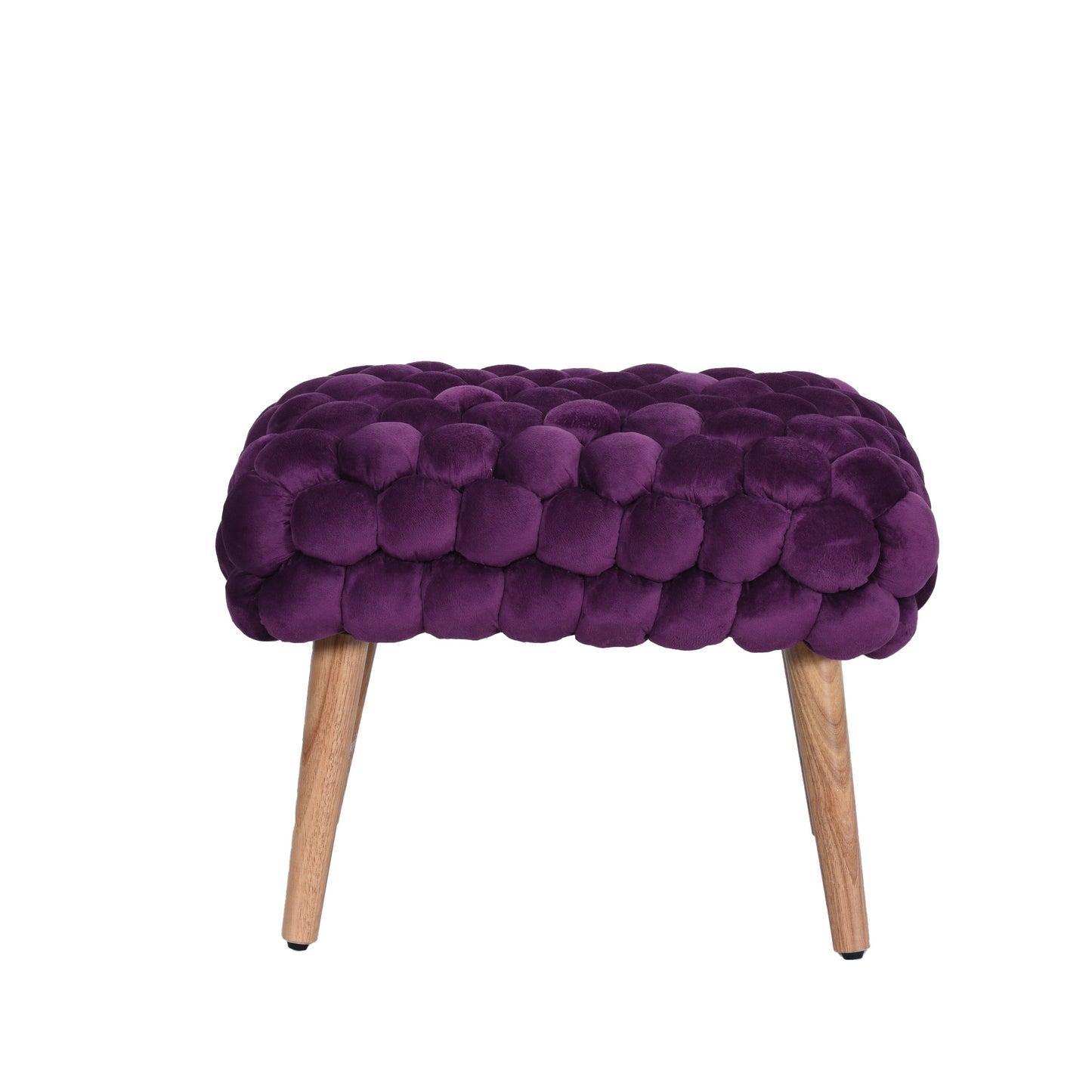 DF - 7019 - VF Velveteen Fabric Small Storage Ottoman