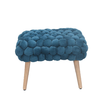 DF - 7019 - VF Velveteen Fabric Small Storage Ottoman