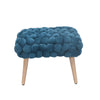 DF - 7019 - VF Velveteen Fabric Small Storage Ottoman