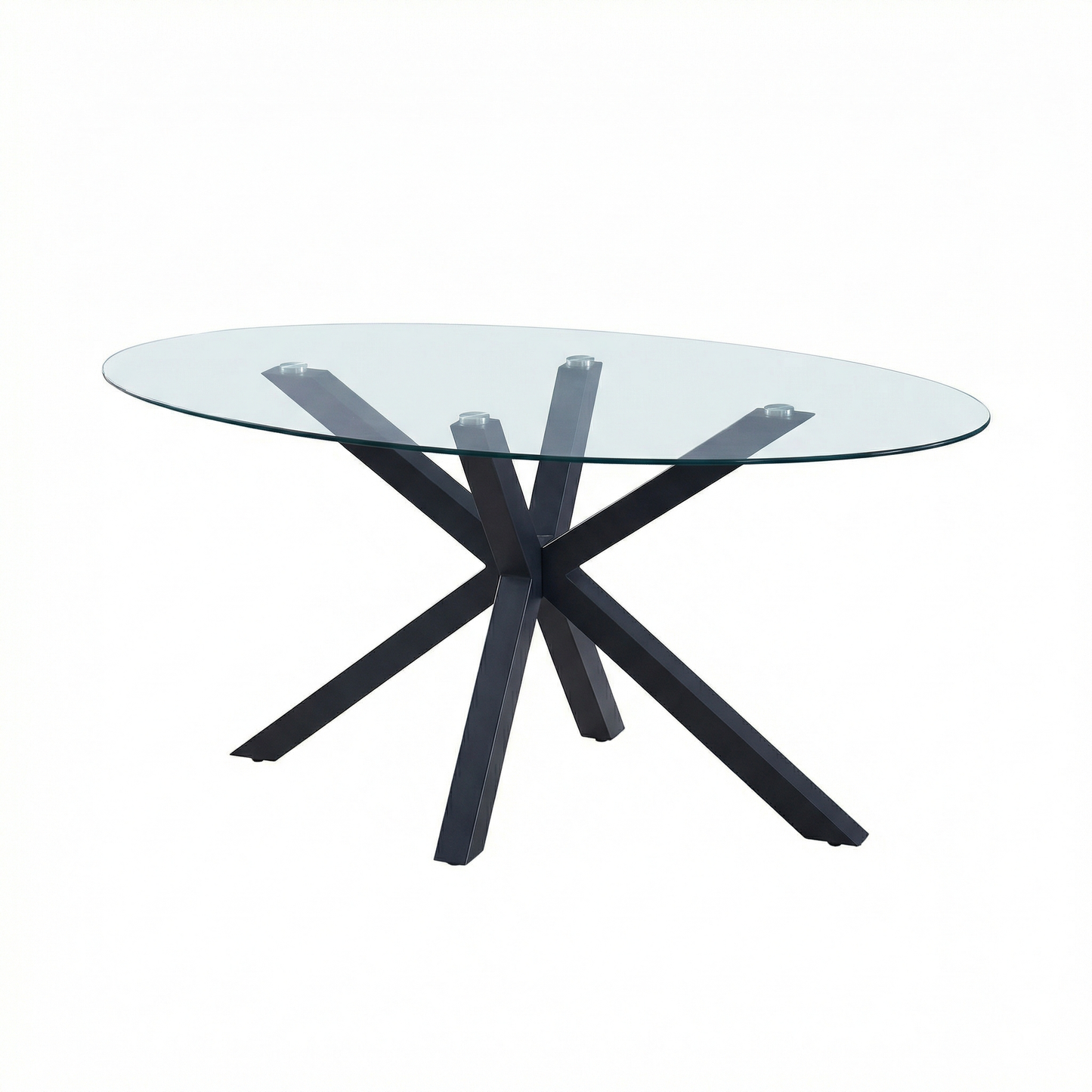 FF - 8109 - 160cm Glass Dining Table