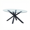 FF - 8109 - 160cm Glass Dining Table