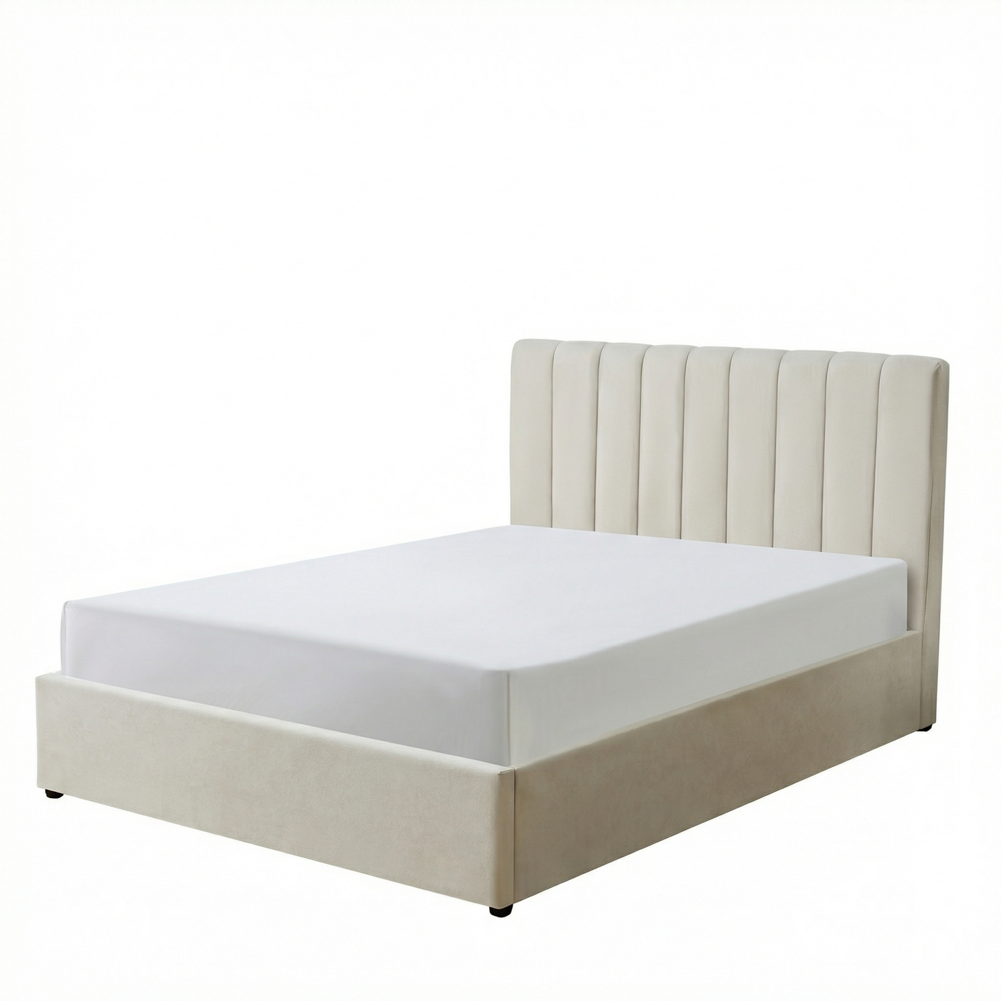 MM - 24204 - LF Fabric Double Ottoman Bed Frame