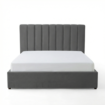 MM - 24204 - LF Fabric Double Ottoman Bed Frame