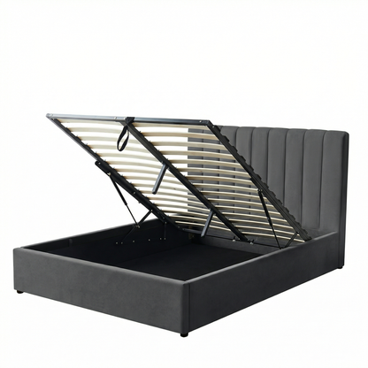 MM - 24024 - Double Fabric Ottoman Bed Frame