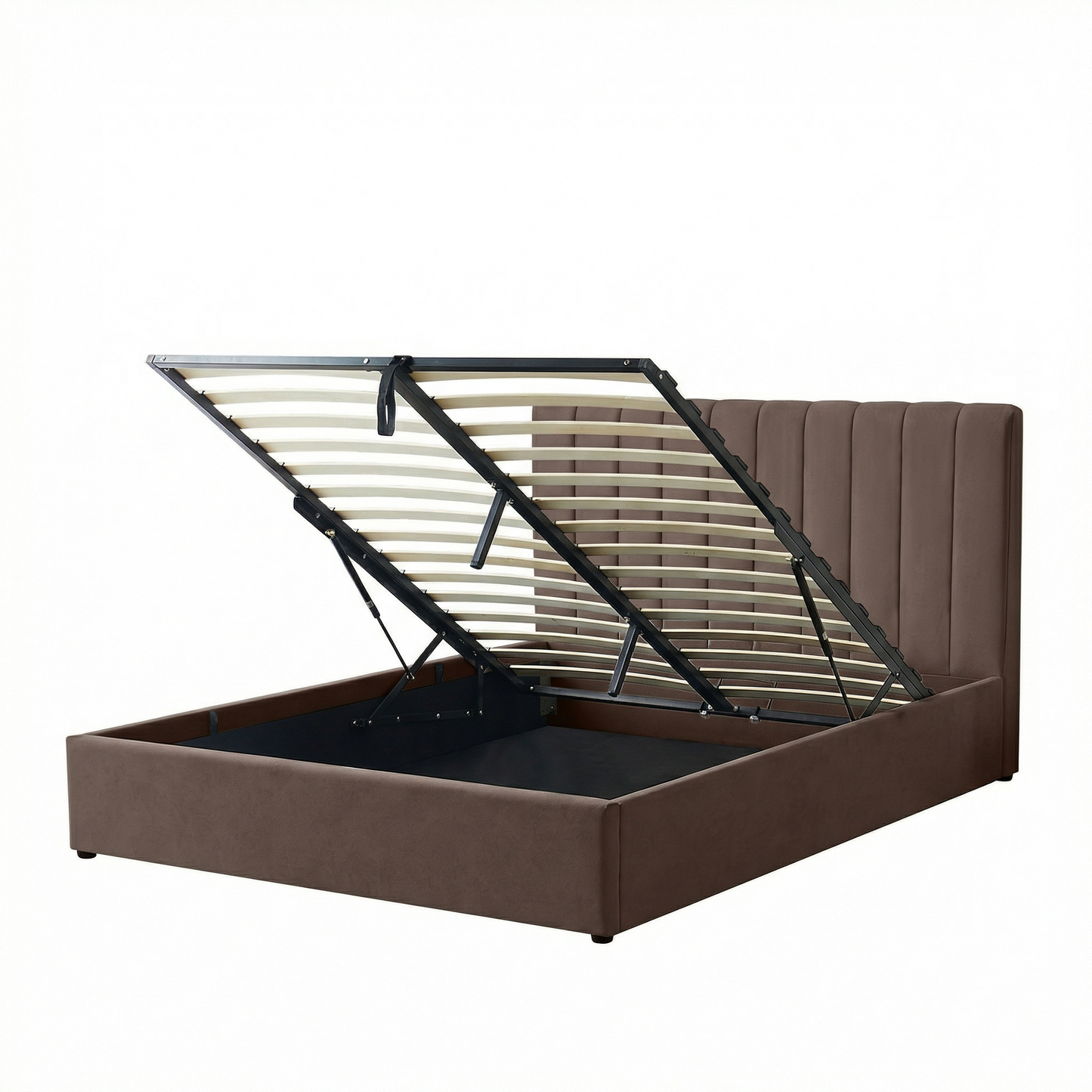 MM - 24204 - LF Fabric King Ottoman Bed Frame