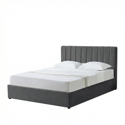 MM - 24204 - LF Fabric King Ottoman Bed Frame