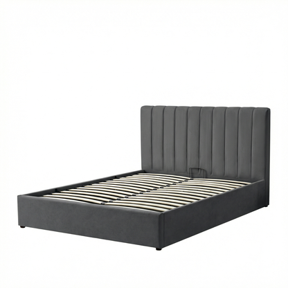 MM - 24204 - King Fabric Ottoman Bed Frame