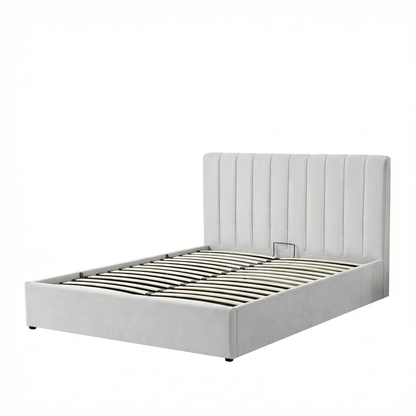 MM - 24204 - LF Fabric King Ottoman Bed Frame