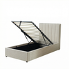 MM - 24204 - LF Fabric Single Ottoman Bed Frame