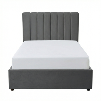 MM - 24204 - LF Fabric Single Ottoman Bed Frame