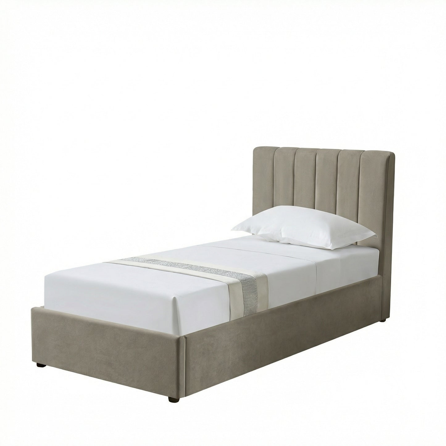MM - 24204 - LF Fabric Single Ottoman Bed Frame