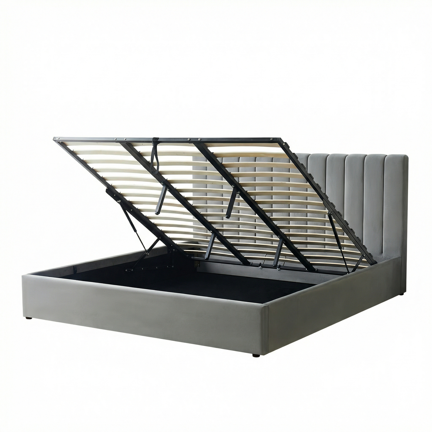 MM - 24204VEL - Superking Velvet Ottoman Bed Frame