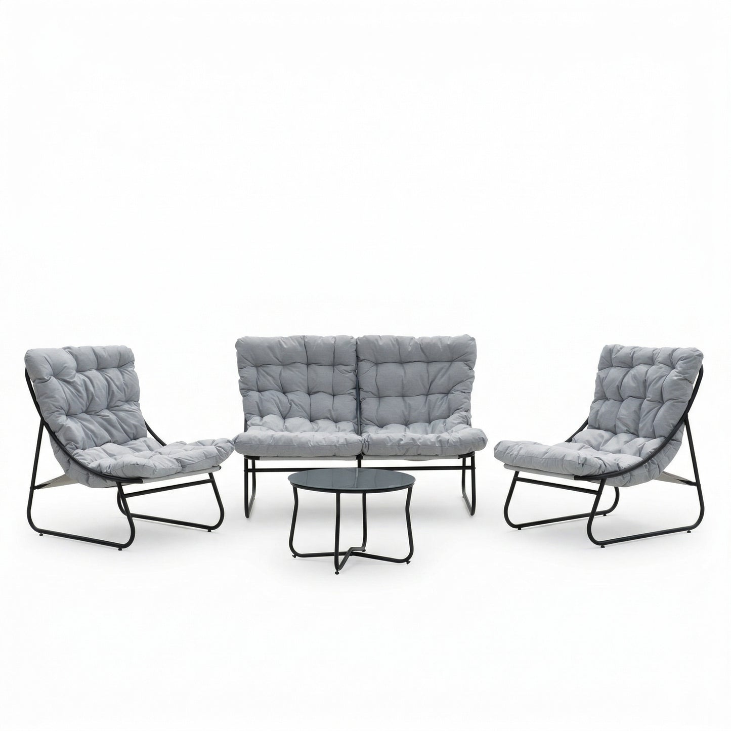 KK - 211383 - Outdoor Seating Set - Sofa, 2 x Chairs and Table